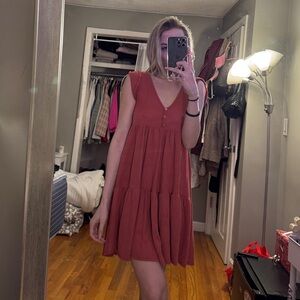 Burnt orange sun dress